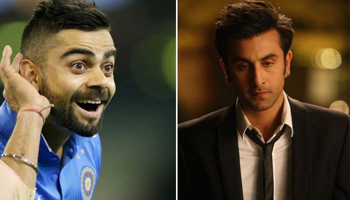 ویرات کوہلی نے رنبیر کپور کو مات دے دی