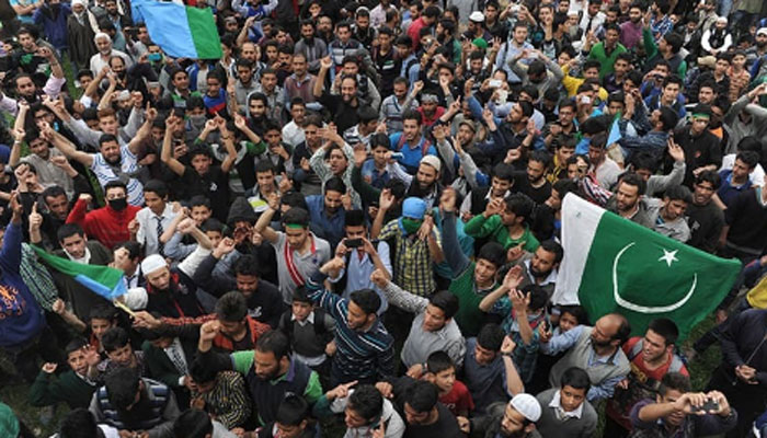 مقبوضہ کشمیر میں بربریت کیخلاف ریلی
