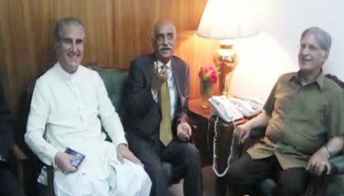 شاہ محمود قریشی آج خورشیدشاہ اوراعتزاز احسن سےملاقات کریں گے