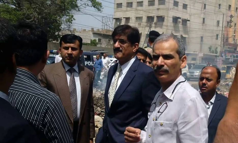 وزیراعلیٰ سندھ مرادعلی شاہ کاشہرکے مختلف علاقوں کا دورہ