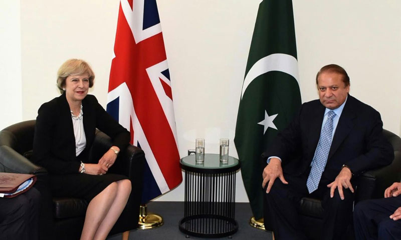 وزیراعظم نواز شریف سے برطانوی ہم منصب کی ملاقات
