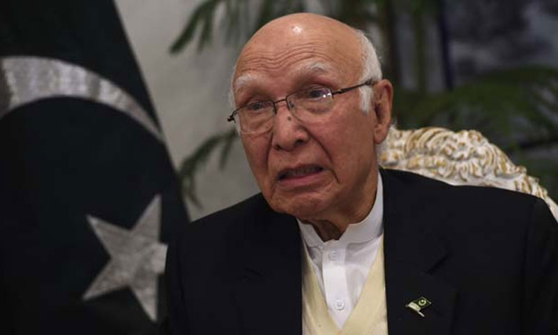 مشیر خارجہ سرتاج عزیز کی 3ممالک کے وزرائے خارجہ سے ملاقاتیں