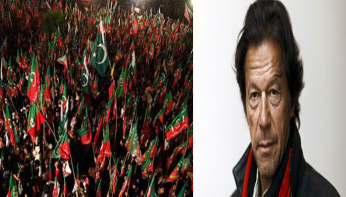 پنجاب: پی ٹی آئی کی احتساب ریلی چیئرنگ کراس رواں دواں