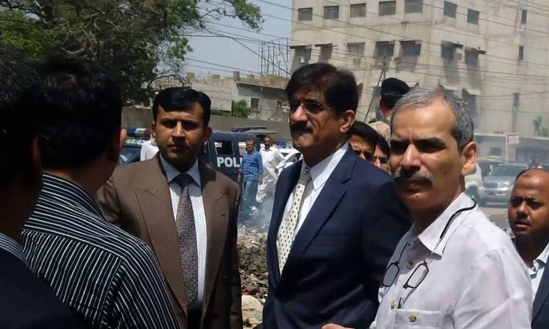 کراچی:وزیراعلیٰ سندھ کا شہرکے مختلف علاقوں کا دورہ