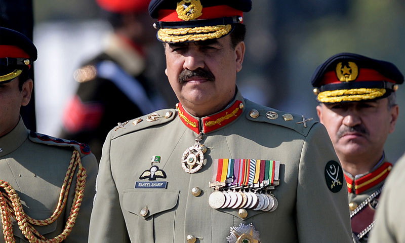 آرمی چیف راحیل شریف کا پاک، روس مشترکہ مشقوں کا معائنہ
