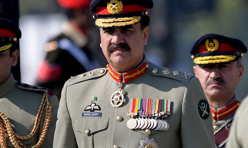 آرمی چیف راحیل شریف کو پنجاب رینجرزکی آپریشنل تیاریوں پر بریفنگ