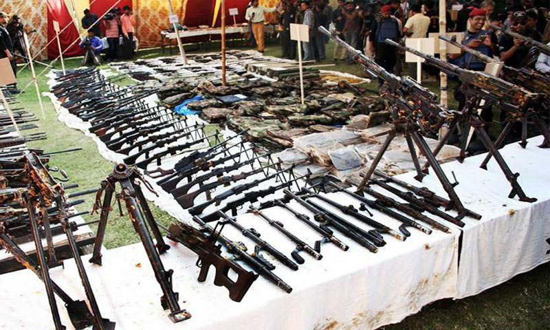 کراچی:عزیزآباد سے برآمد اسلحے کی تحقیقات میں عدم پیشرفت