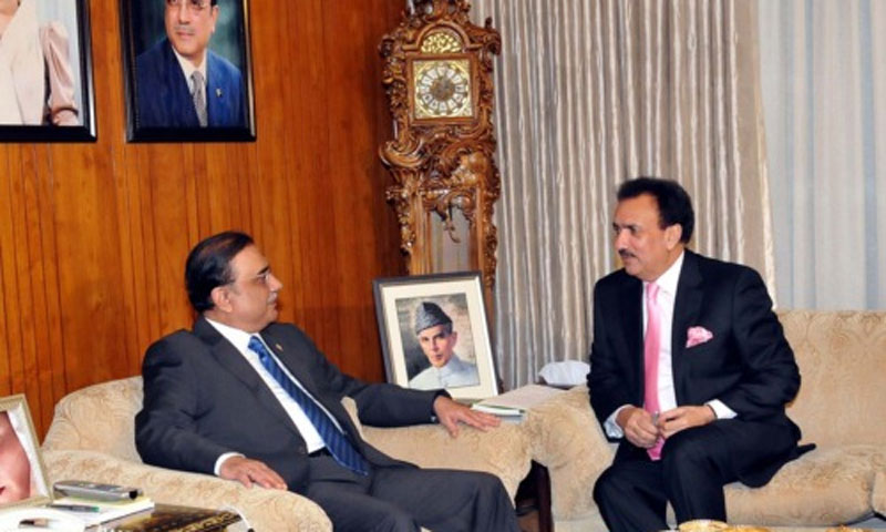 آصف زرداری سے رحمان ملک کی لندن میں تفصیلی ملاقات