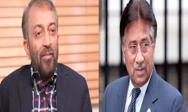 کراچی: سابق صدر مشرف اور فاروق ستار کے حق میں بینرز آویزاں