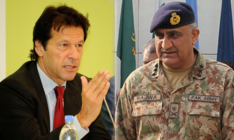 عمران خان کا جنرل قمر باجوہ کو ٹیلی فون، کمان سنبھالنے پر مبارکباد