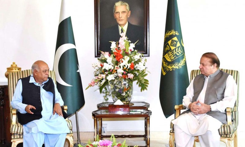 وزیراعظم نوازشریف سے میرحاصل بزنجوکی ملاقات