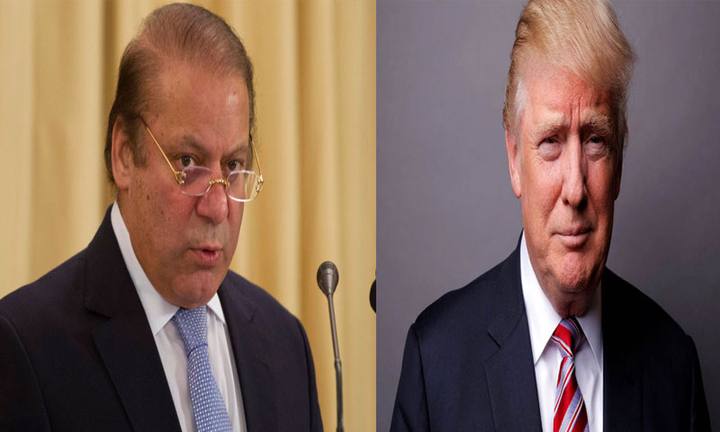 وزیراعظم نواز شریف کا نومنتخب امریکی صدر ڈونلڈ ٹرمپ کو فون، مبارکباد