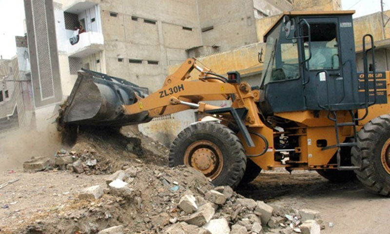 ایس بی اے: غیر قانونی تعمیرات کیخلاف آپریشن