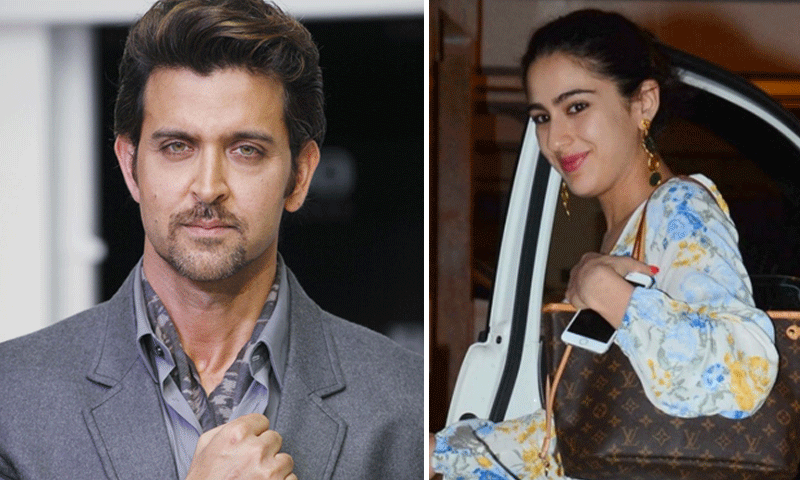 سیف علی خان کی بیٹی اور ہرتیک روشن میڈیا کی توجہ کا مرکز