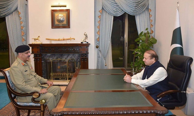 وزیراعظم نوازشریف سےجنرل زبیر محمود حیات کی ملاقات