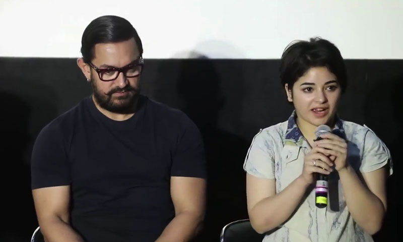 دنگل گرل&lsquo; زائرہ وسیم کا وزیرِ کھیل وجے گوئل کوکڑا جواب &rsquo;