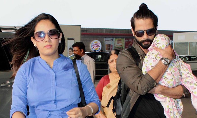 بالآخر شاہد کپور کی بیٹی کی تصویر منظر عام پر آگئی