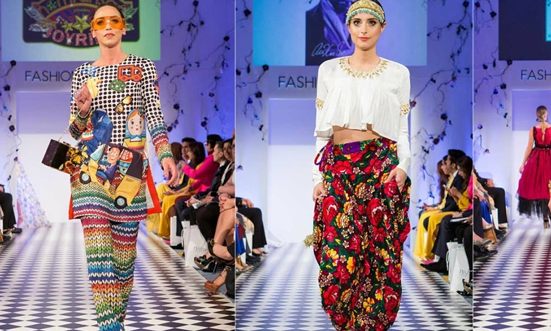 لندن فیشن ویک: پاکستانی ڈیزائنر کے ملبوسات کی نمائش