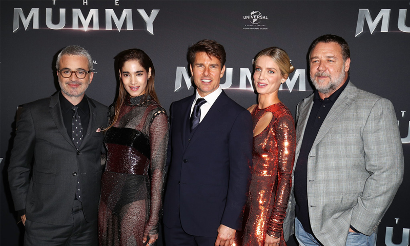 نیویارک:سپر ہٹ سیریز دی ممی کا پریمیئر منعقد،فلم9جون کو ریلیز ہوگی