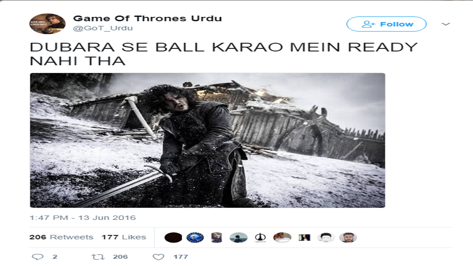 گیم آف تھرونز کی اردو مزاحیہ میمز سوشل میڈیا پر وائرل