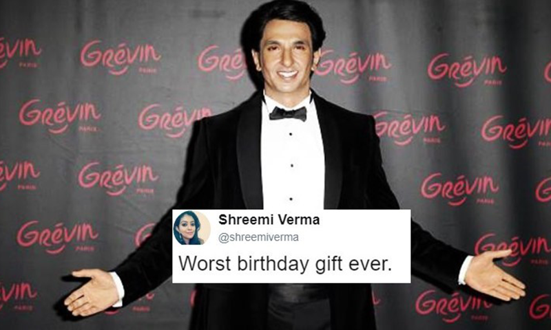 لوگوں نے رنویر سنگھ کے مجسمے کا مذاق بنا ڈالا