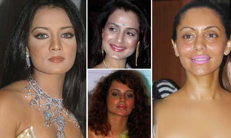 جب بولی وڈ اداکاراؤں کے انتہائی بُرے میک اپ کئے گئے