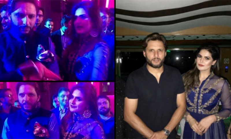 آفریدی کی زرین خان کیساتھ سیلفی کی دھوم