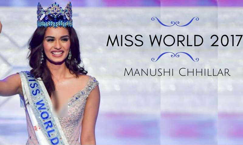 مس ورلڈ بننے والی بھارتی حسینہ کی بناء میک اپ تصاویر منظر عام پر