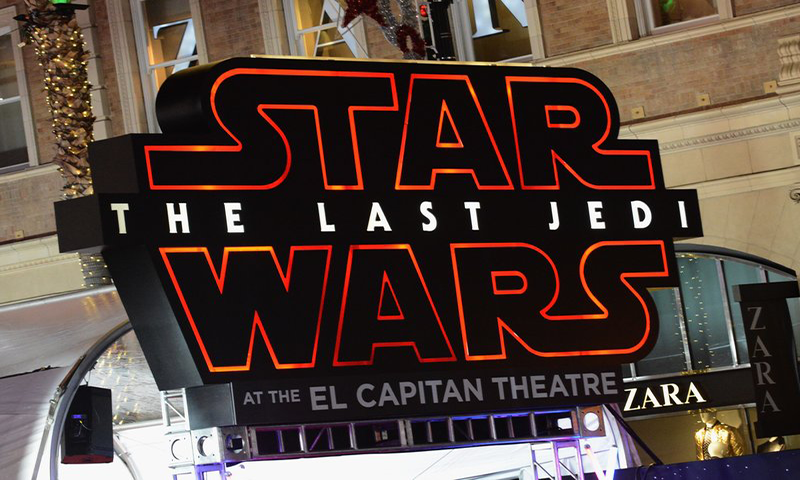 امریکی باکس آفس پر اسٹار وارز دی لاسٹ جیڈآئی کا راج برقرار