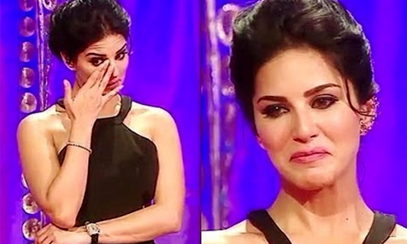 سنی لیونی فلم کی شوٹنگ کے دوران رو پڑیں