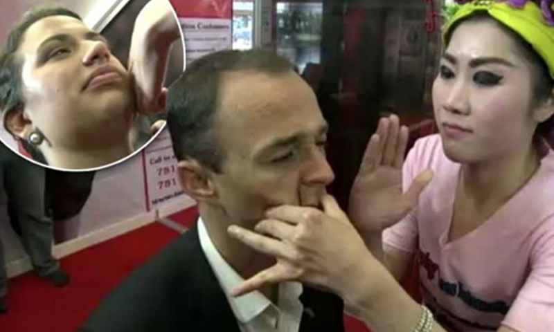 دلچسپ و عجیب: جوان نظر آنے کیلئےاسپیشل تھپڑ مساج