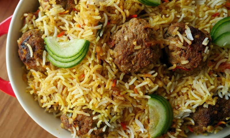 آج کی ریسیپی : اسپیشل کوفتہ بریانی