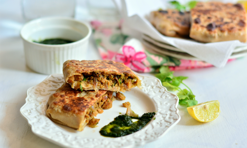 آج کی ریسیپی : چکن قیمہ پراٹھہ