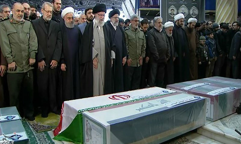 تہران میں جنرل قاسم سلیمانی اورساتھیوں کی نماز جنازہ&nbsp; اداکردی گئی