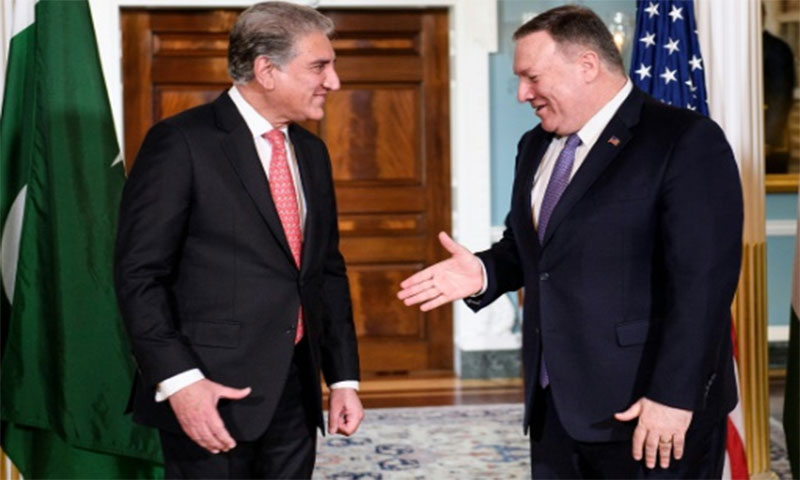 شاہ محمود قریشی کی مائیک پومپیو سے ملاقات، علاقی اُمور پر تبادلہ خیال