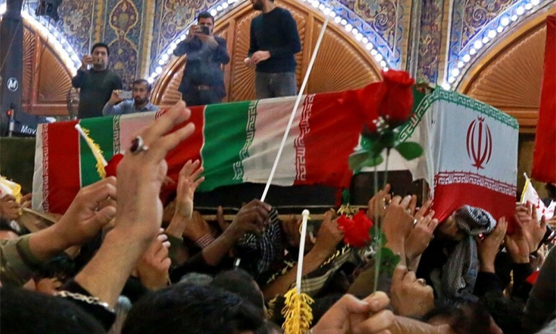امریکی حملے میں جاں بحق جنرل قاسم سلیمانی کا جسد خاکی تہران پہنچا دیاگیا