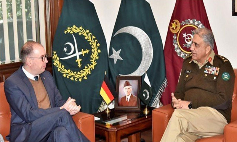 آرمی چیف جنرل قمرجاوید باجوہ کی جرمن وزیرمملکت سے ملاقات
