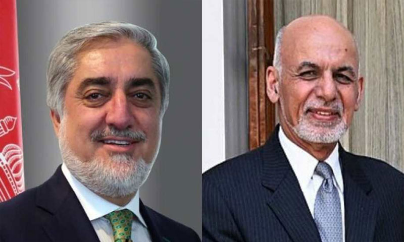 اشرف غنی اور عبداللہ عبداللہ کی الگ الگ تقریب حلف برداری