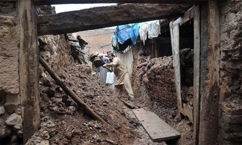 خیبر پختو نخوا میں بارش سے تباہی ، مختلف حادثات میں 21افراد جاں بحق