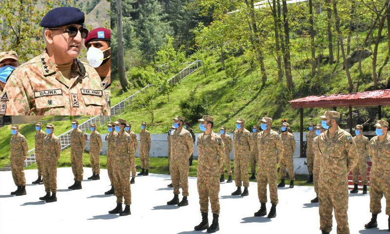 آرمی چیف کا لائن آف کنٹرول پر اگلے مورچوں کا دورہ