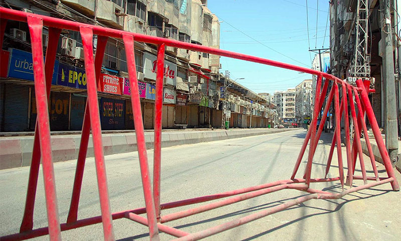 &nbsp; کراچی میں کورونا وائرس کے کیسز سامنے آنے کے بعد بیشتر گلیاں&nbsp;سیل