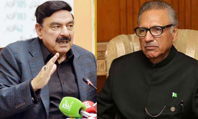 صدر عارف علوی کا وزیرریلوے شیخ رشید کو فون ،خیریت دریافت کی صدر عارف علوی کا وزیرریلوے شیخ رشید کو فون ،خیریت دریافت کی