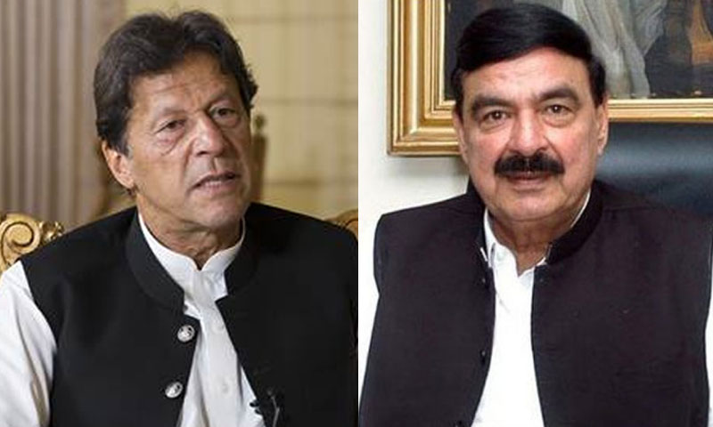وزیراعظم عمران خان کا شیخ رشید کو ٹیلی فون ،خیریت دریافت کی