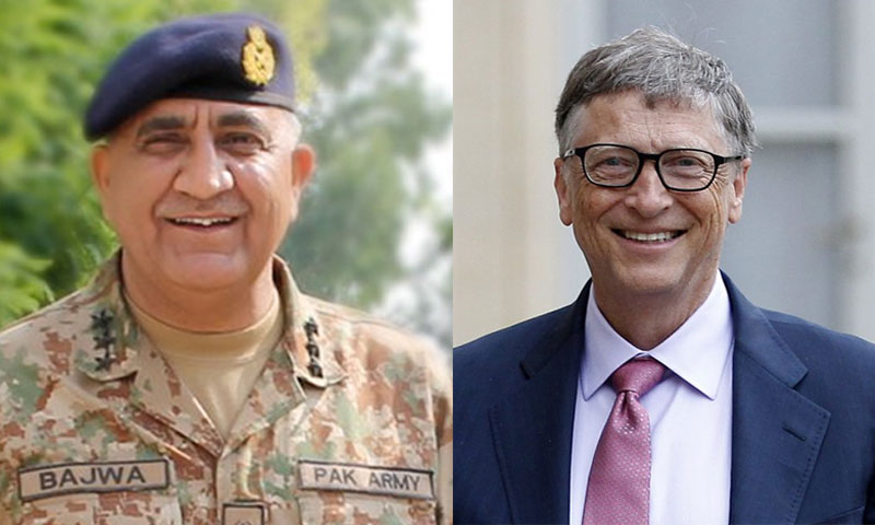 آرمی چیف جنرل قمر جاوید باجوہ اور بل گیٹس کے درمیان ٹیلیفونک رابطہ آرمی چیف جنرل قمر جاوید باجوہ اور بل گیٹس کے درمیان ٹیلیفونک رابطہ